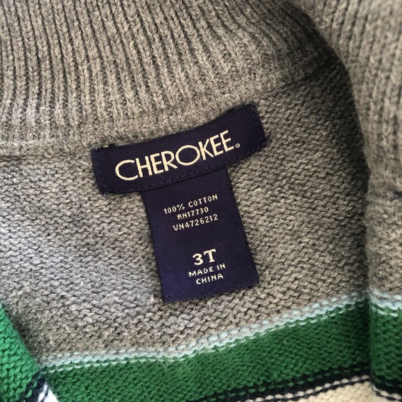 3T Boys Cherokee Half Zip Sweater - Picture 4 of 8